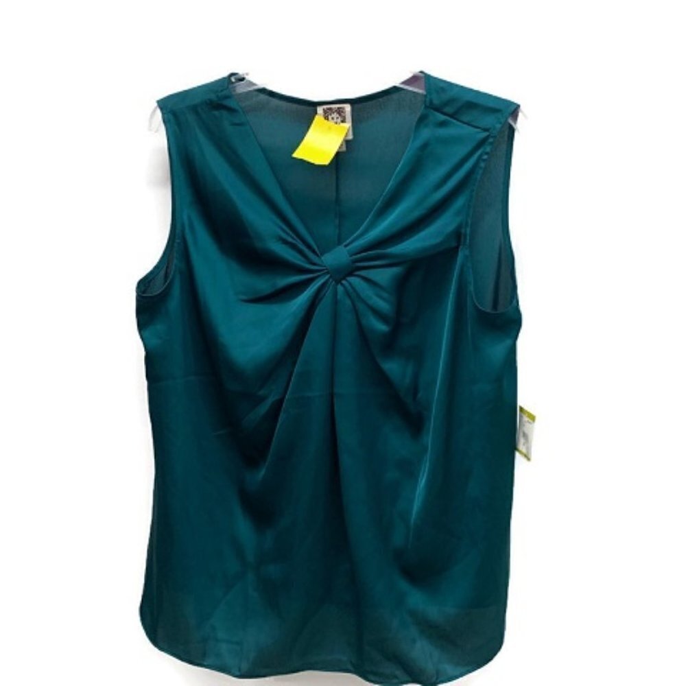 Anne Klein  Teal "Modern Baroque" Tank Top